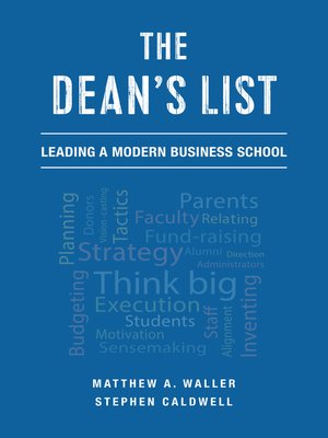 cover image of The Dean's List
